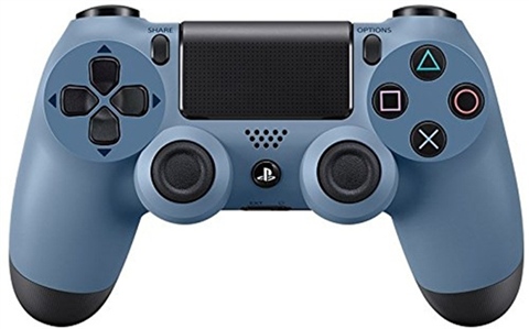 デュアルショック PS4 Official Dual Shock 4 Grey Blue Controller (V1), B - CeX (IN